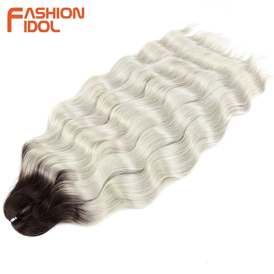 FASHION IDOL Lena Hair Synthetic Deep Wave Braiding