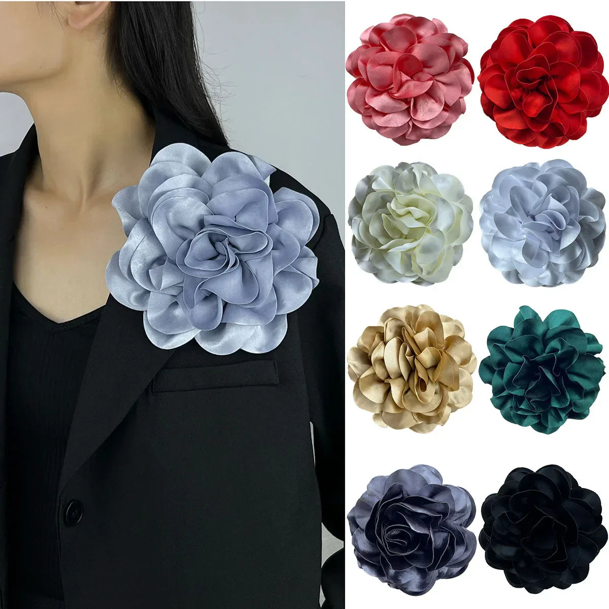 19cm Large Flower Brooch Clip Handmade Clothing Accessory