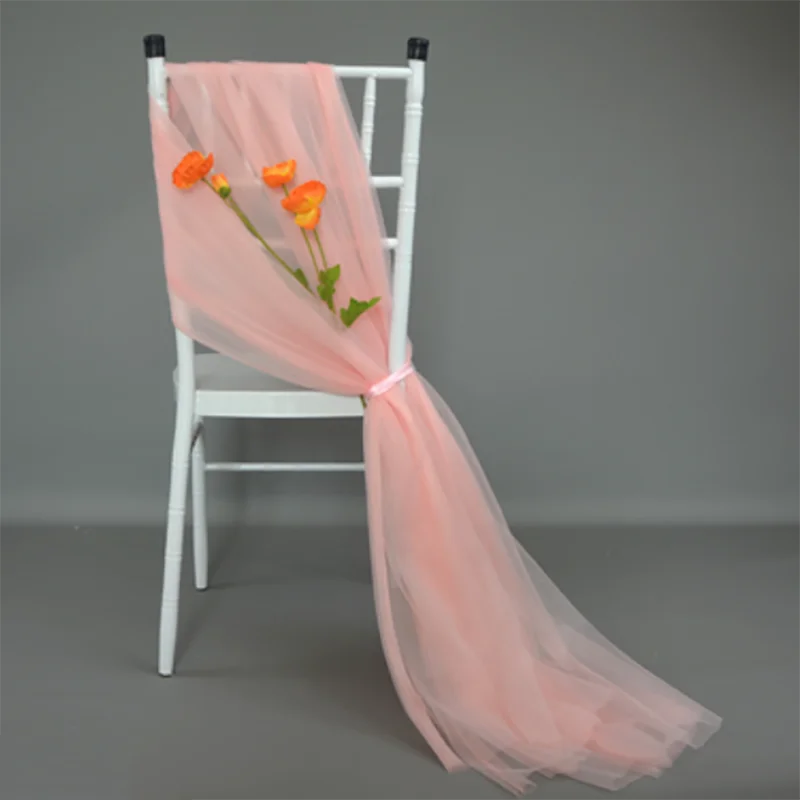 50pcs Soft Yarn Chair Sashes Chair Bows Wedding