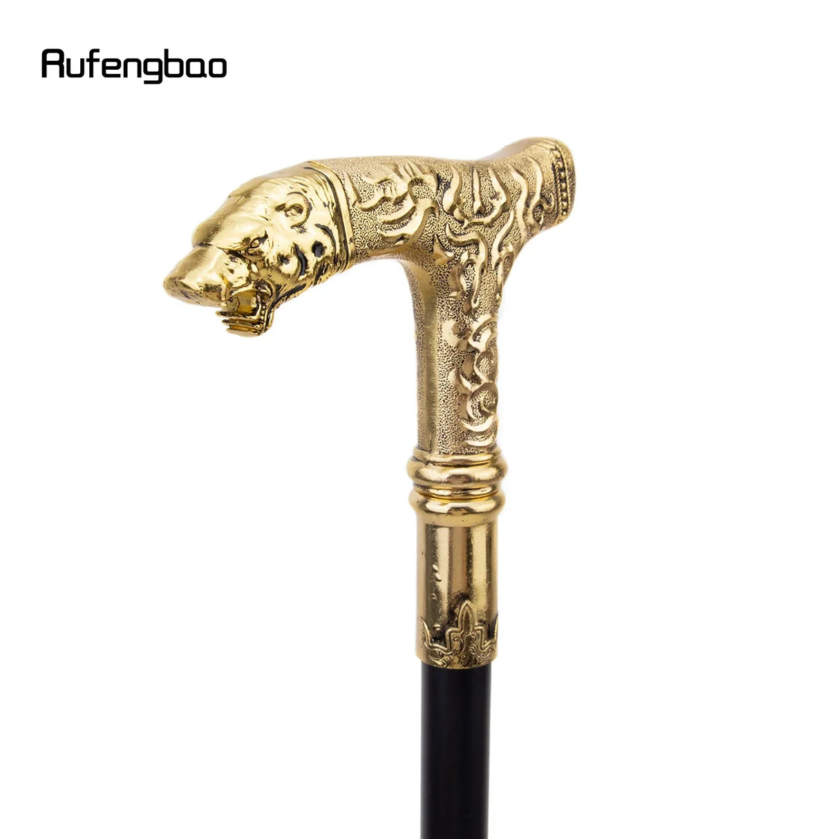 Golden Bear Handle Luxury Walking Stick with Hidden