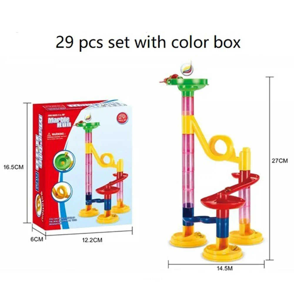 29pcs DIY Building Blocks Toy Funnel Slide Brick