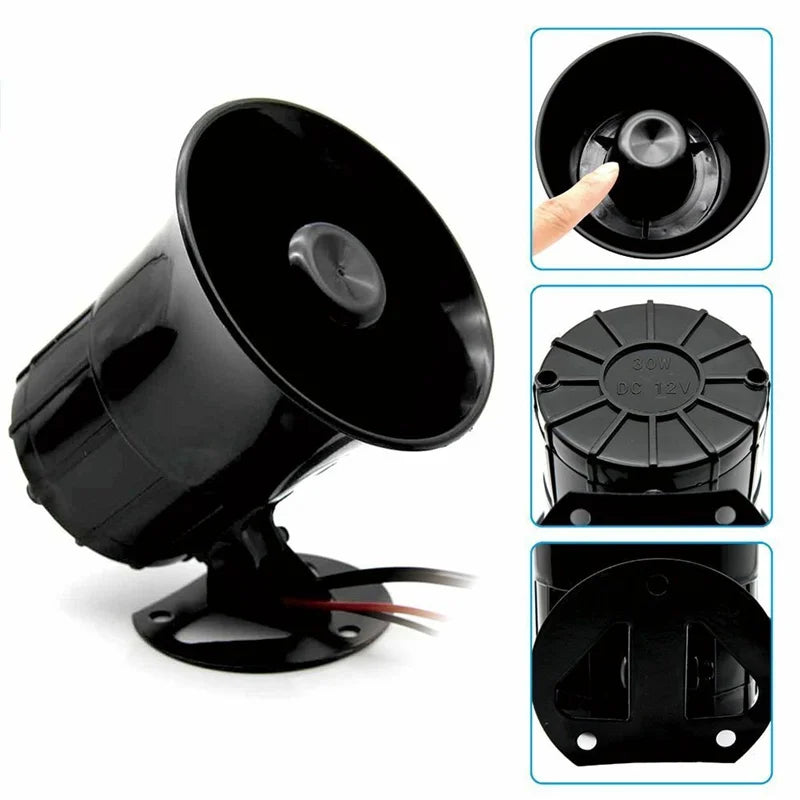 110dB 12V Car Motorcycle 3 Sounds Siren Horn
