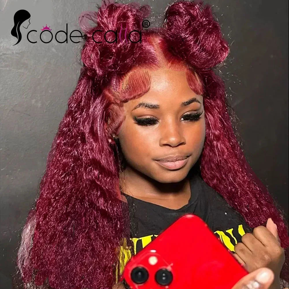 Ginger Lace Front Wig Human Hair HD Transparent