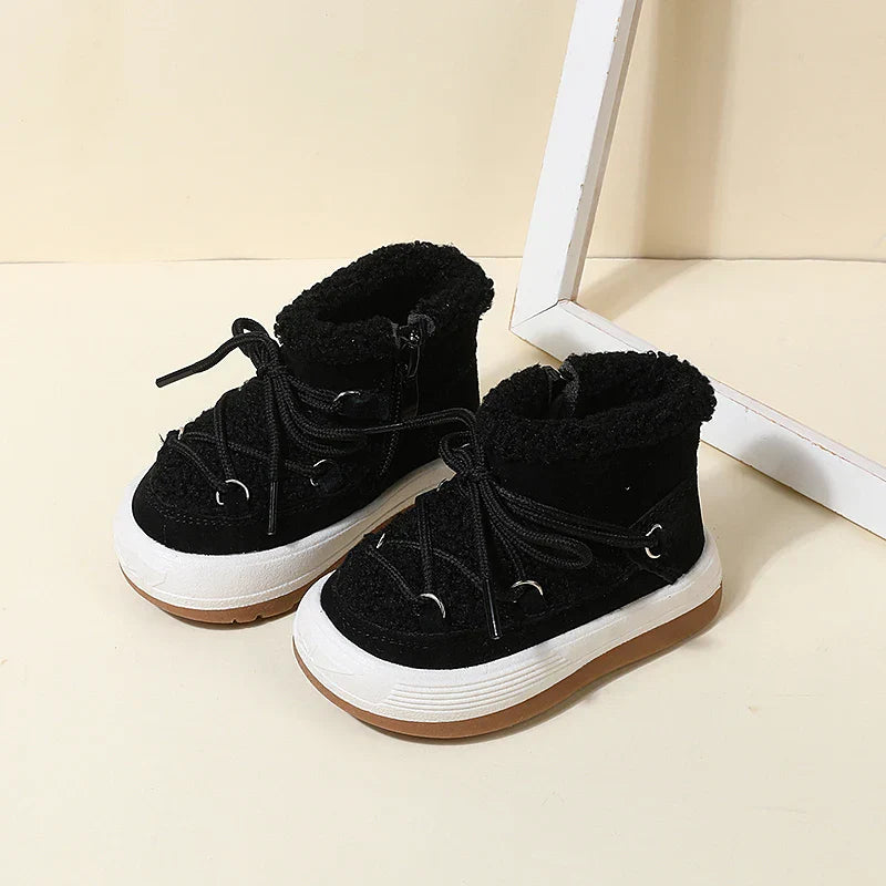 GT-CECD New Autumn/Winter Baby Boots Warm Plush Rubber