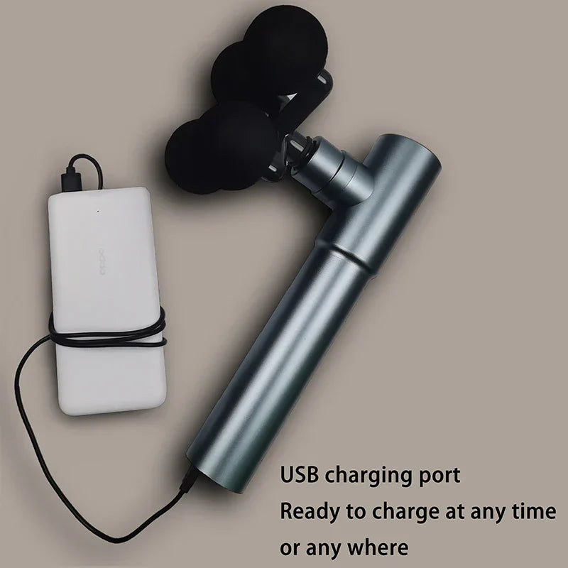 LAKEYA Four-headed Fascia Gun Body Massager Muscle Relaxation