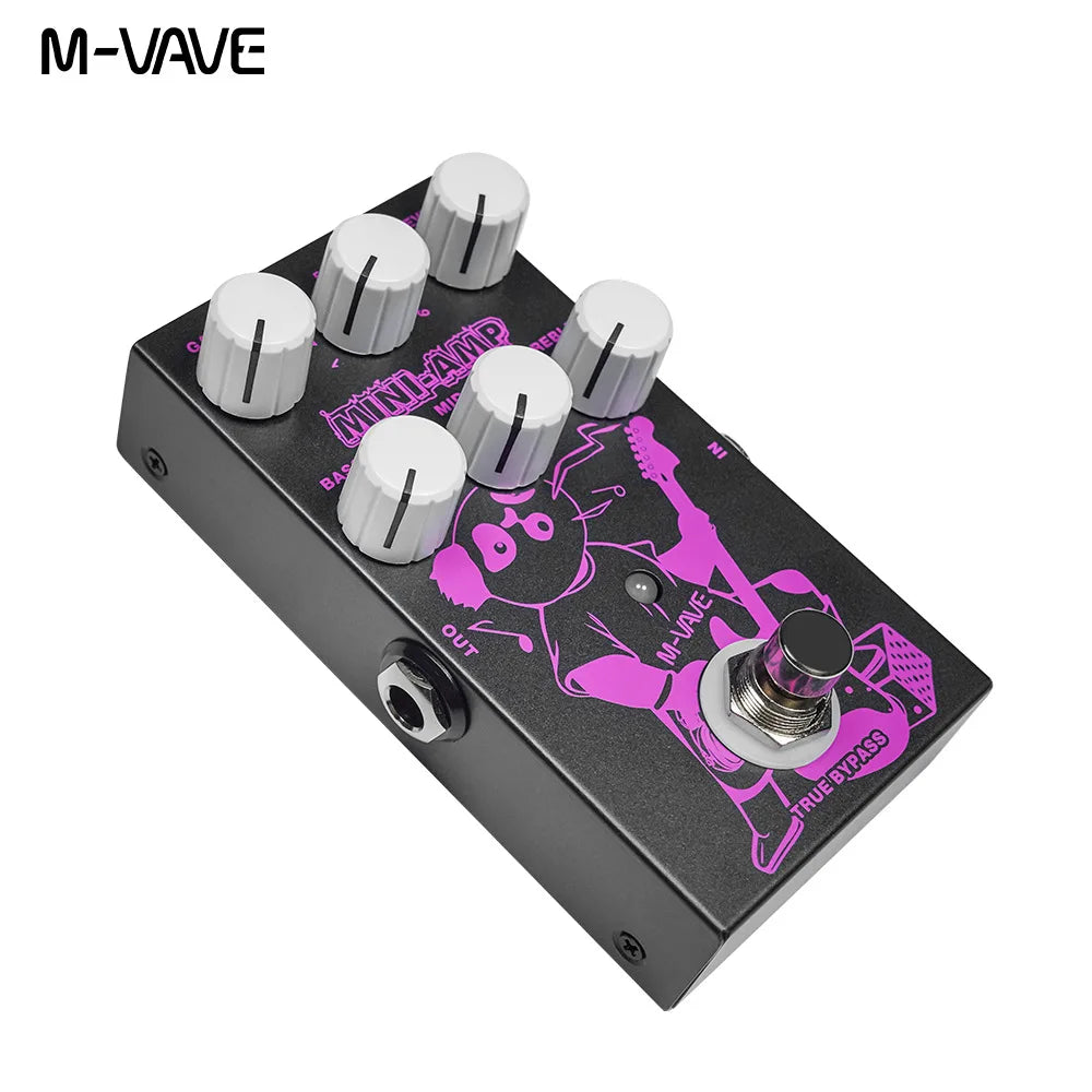M-VAVE MINI-AMP Pre-amp Simulation Effect Pedal 9 Classic