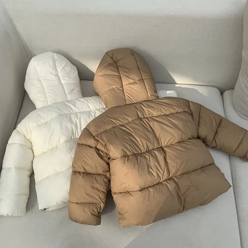 MILANCEL Winter Kids Parkas Korean Style Girls Fur