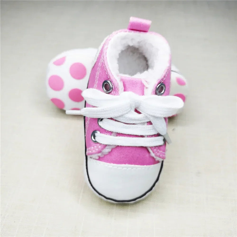 Baby Canvas Classic Sneakers Newborn Print Star Sports
