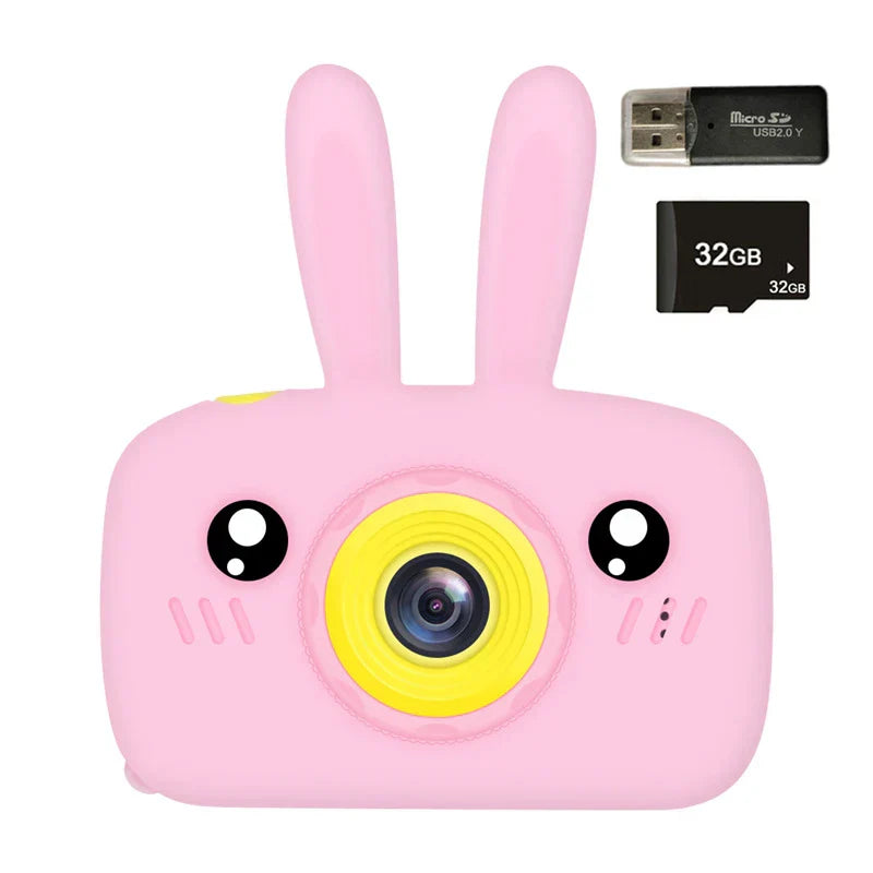 New Mini Cartoon Rabbit Camera 2 Inch HD