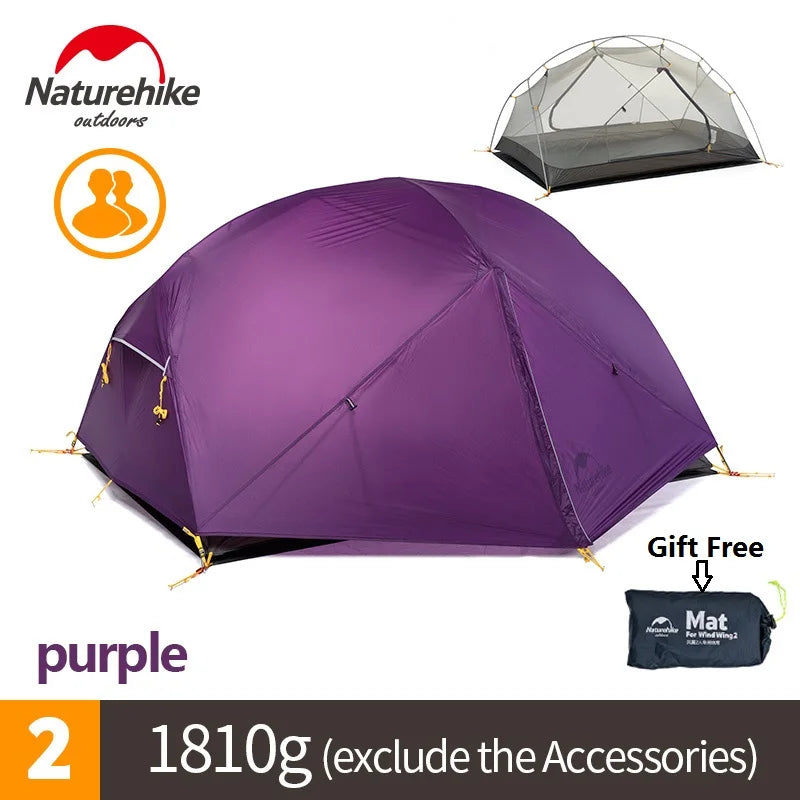 Naturehike Mongar 2 Camping Tent Double Layers 2