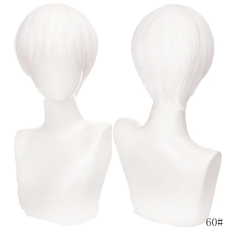 MANWEI Fashion Men Short Wig Light Yellow Blonde