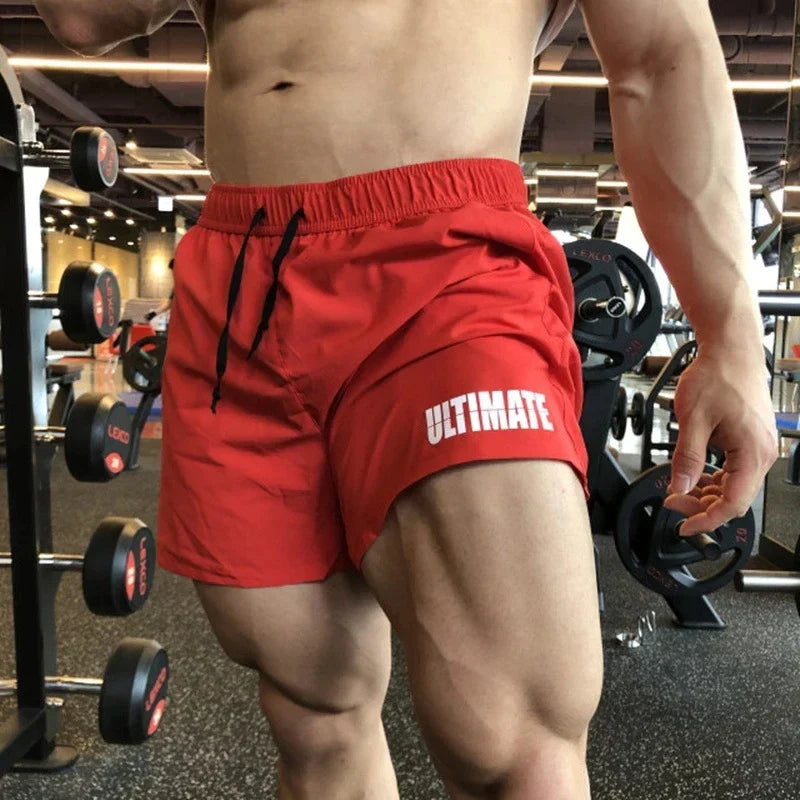 NEW Men Running Shorts Sports Jogging Fitness Breathable