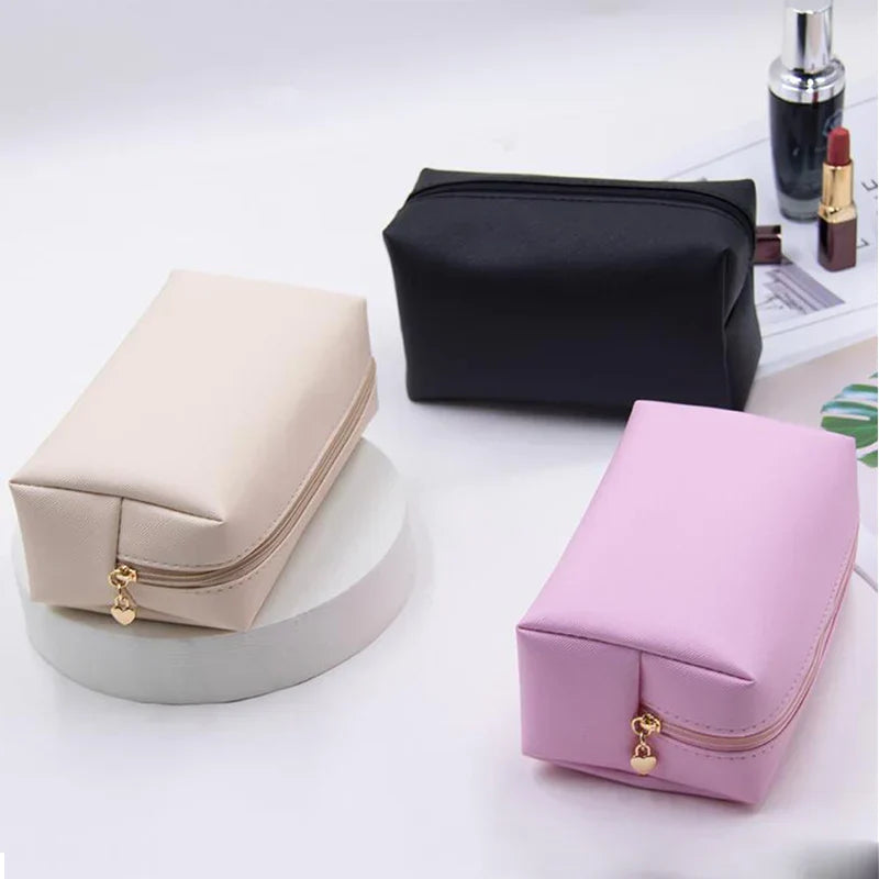 Women Travel Makeup Bags PU Leather Make Up