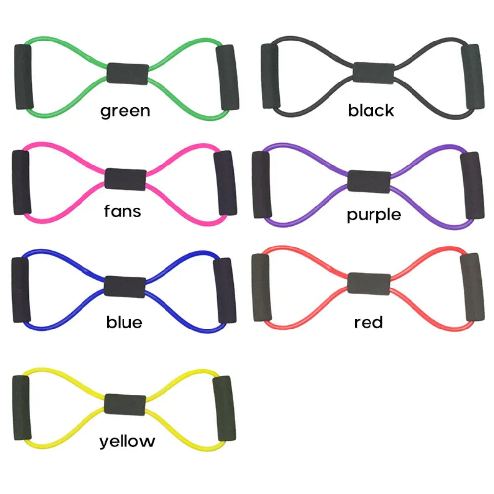 8 Word Chest Expander Rope Resistance Bands Tension