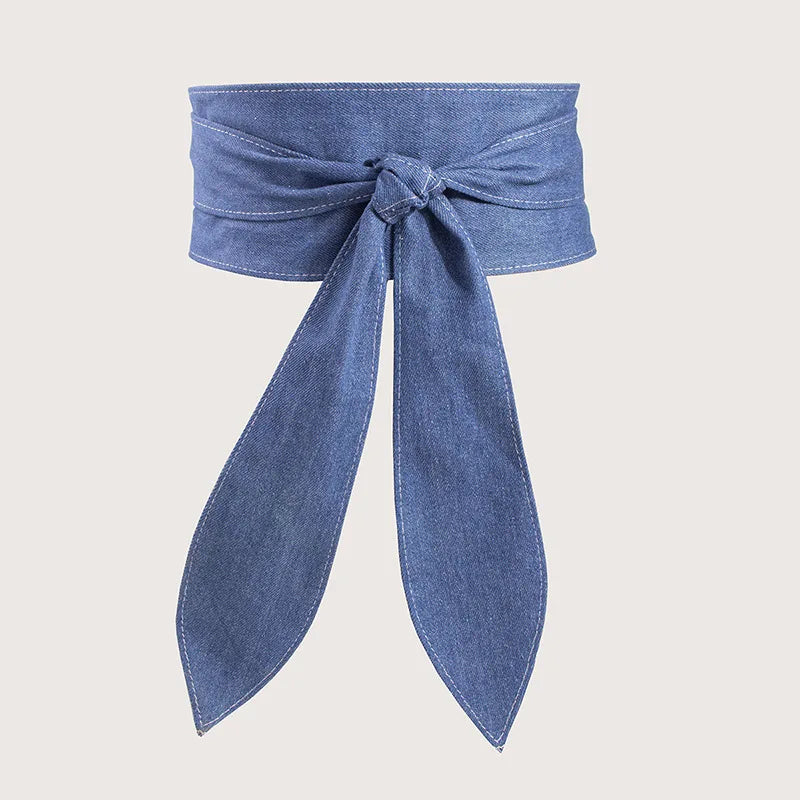New Soft Clothing Decoration Bow Ribbon Waist Belts