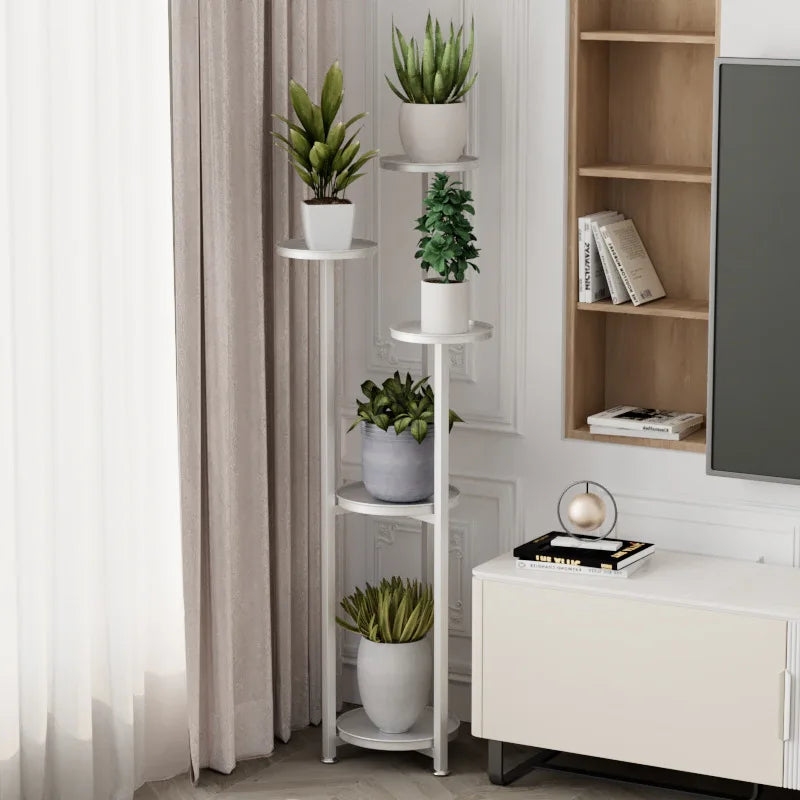 Multi-Storey Iron Shelves For Plant Floor-To-Ceiling Balcony Pot