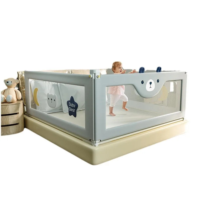 Embroidered Children's Anti-falling Bed Fence Universal Safety Guard