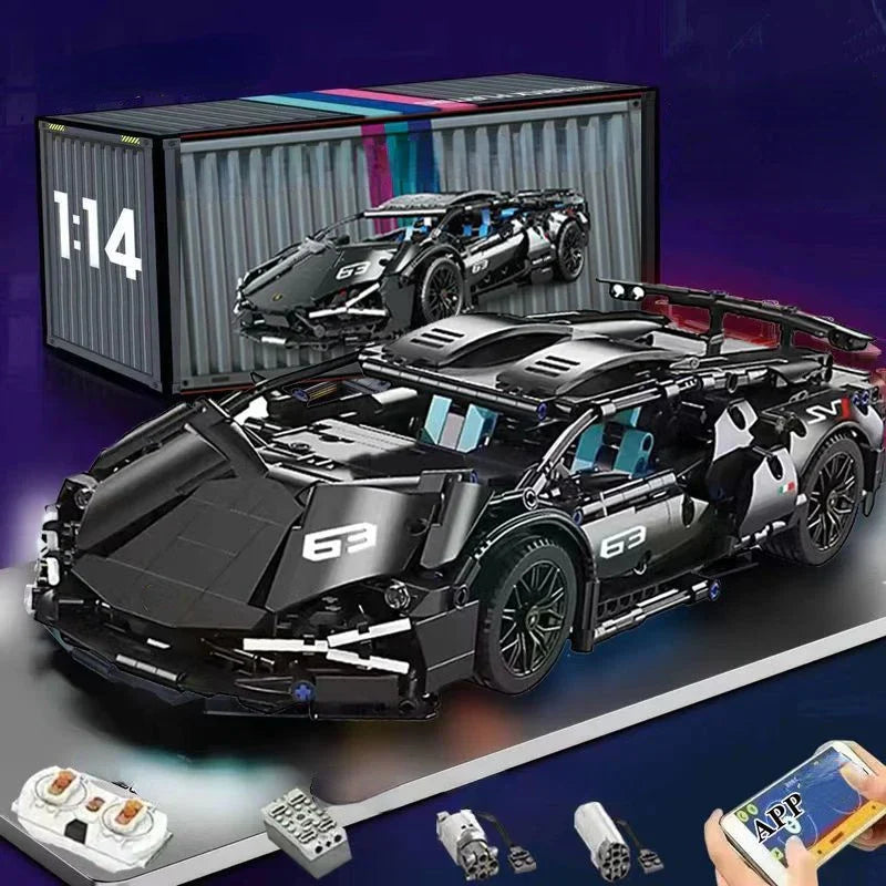 PCS Technology 1:14 Supercar building blocks Assemble brick