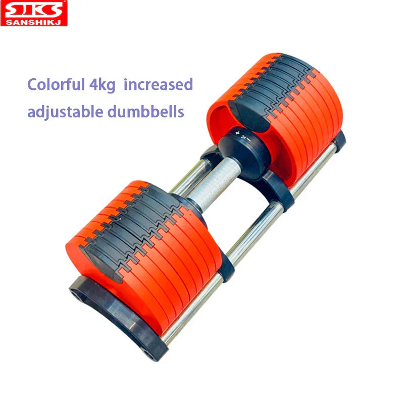 Adjustable Iron Steel Dumbbell, Weight Disc, 1 Second