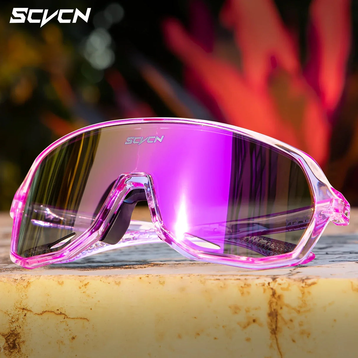 SCVCN-Sunglasses for Men Sport Cycling Glasses Bike Mountain