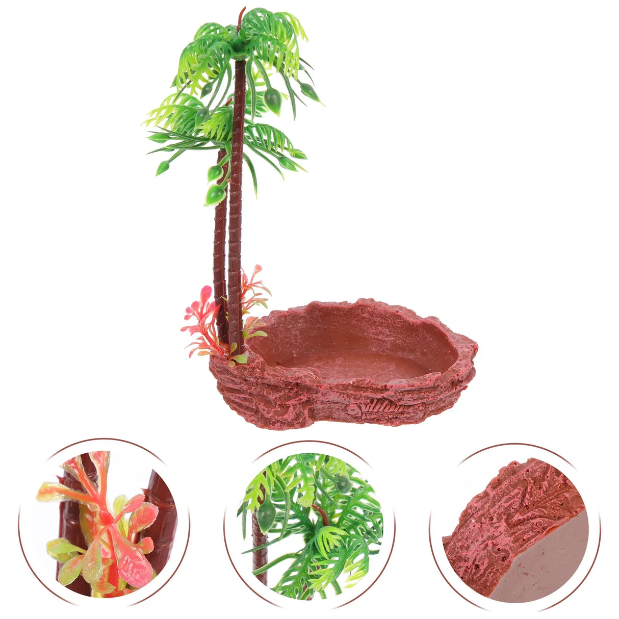 Bowl Reptile Water Dish Tortoise Feeding Turtle Snake