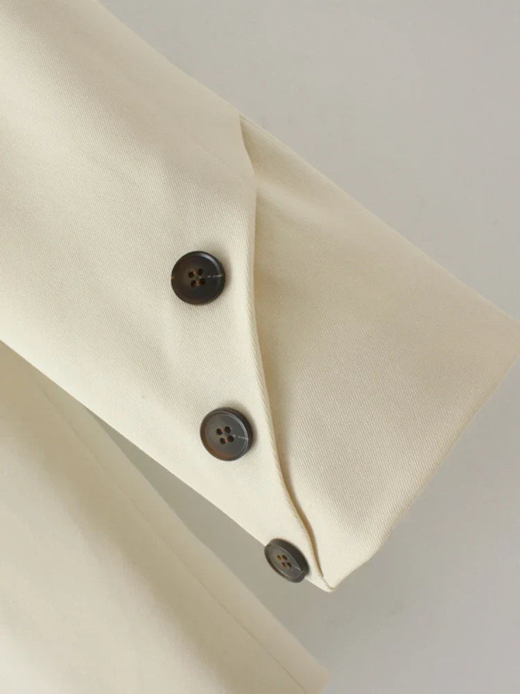 Fashion Sweet Blazers for Women Long Sleeves Button