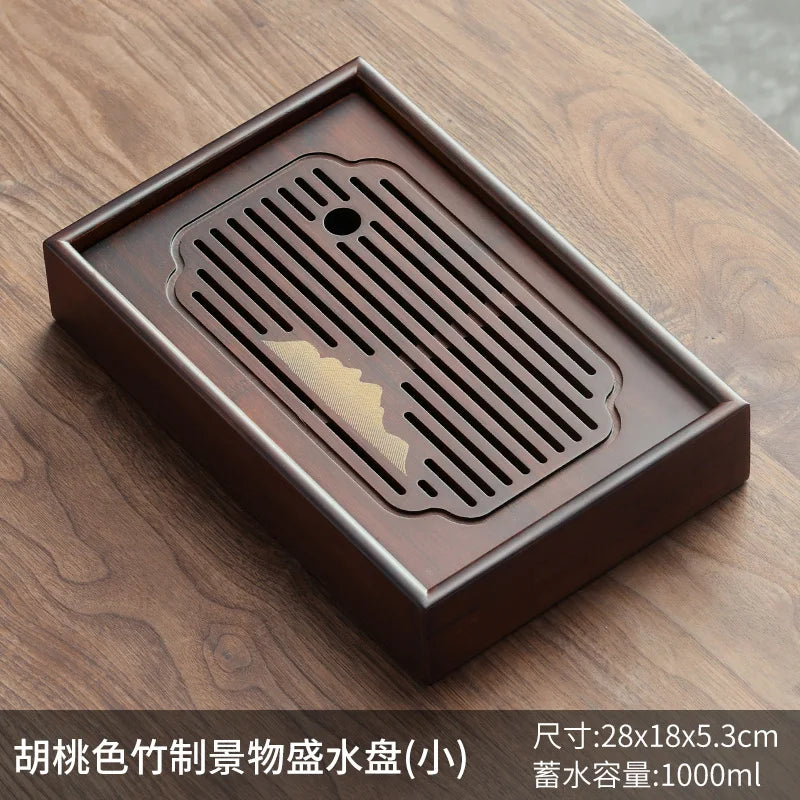 Coffeeware Teaware Tea Tray Portable Plate Vintage Big