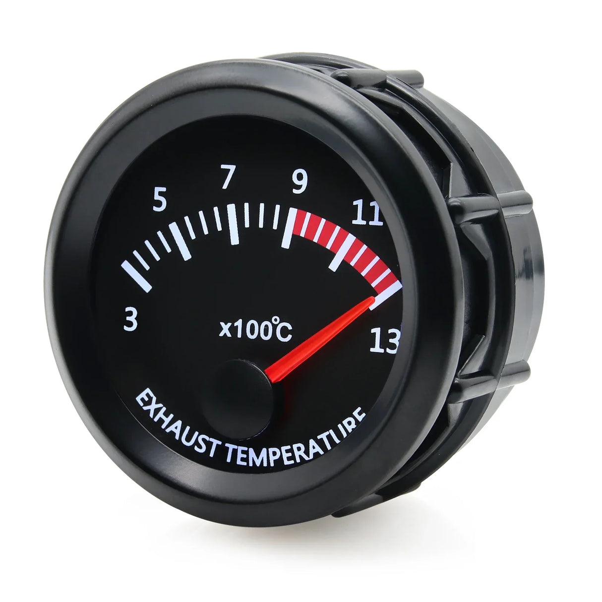 2" 52MM White LED Exhaust Gas Temperature Gauge - EGT Meter with Sensor for Gasoline Cars (3~13X100℃)