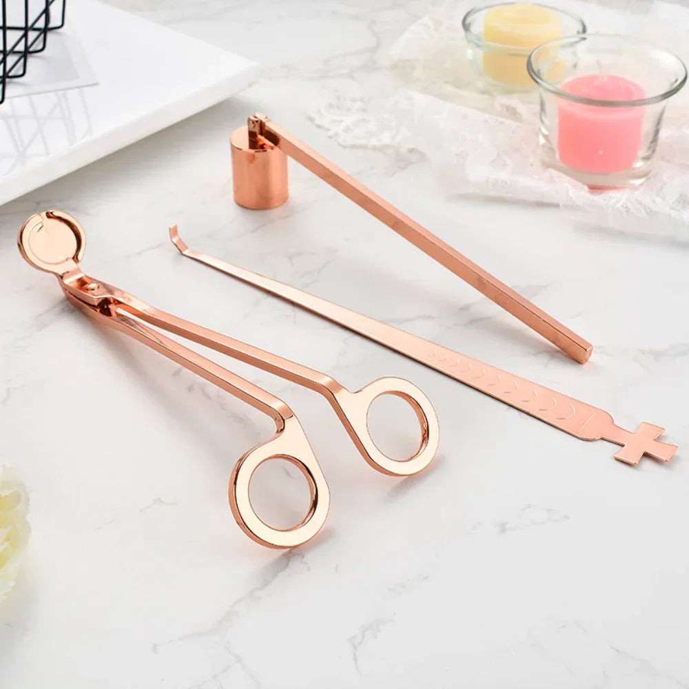 New Candle Scissors Wick Trimmer Cutter Set Stainless