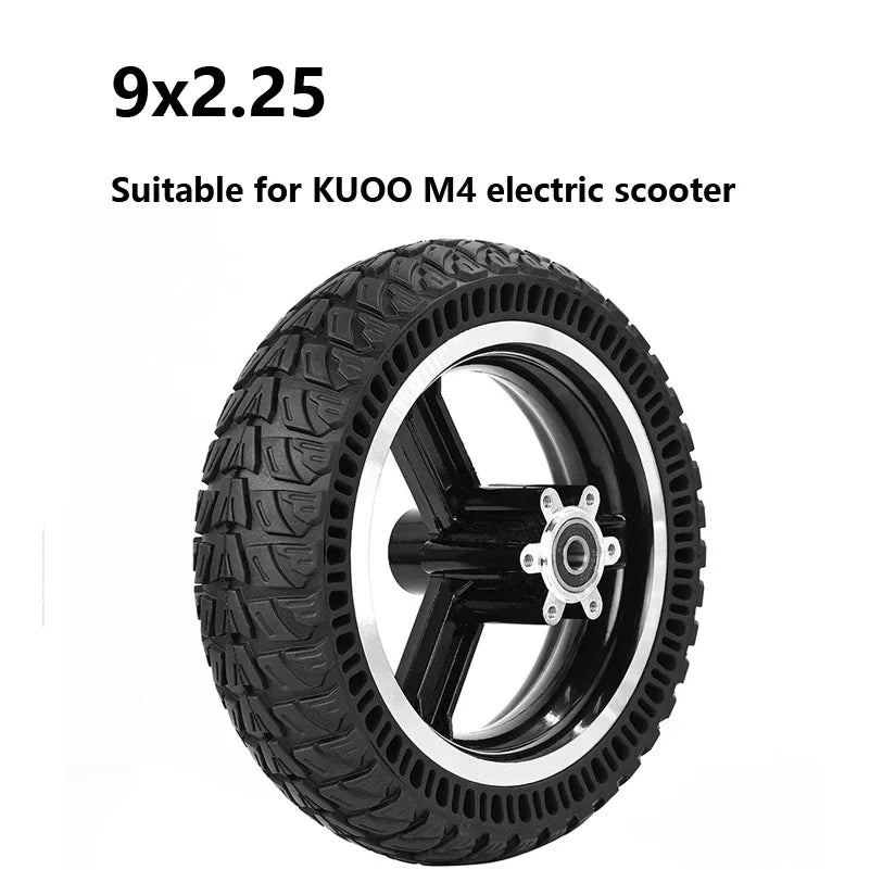 48V 500W Solid Tire for KUGOO M4 Electric Scooter, Off-road Rear Wheel