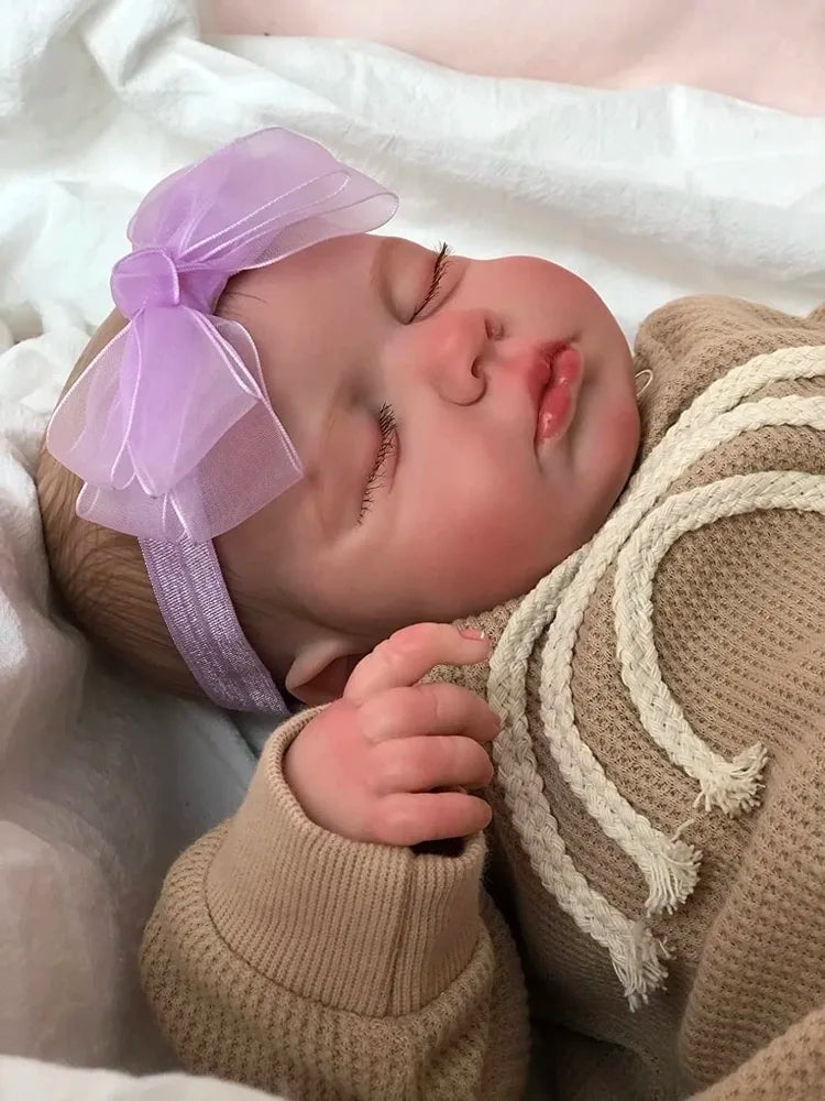 49CM Already Finished Painted Bebe Reborn Doll LouLou