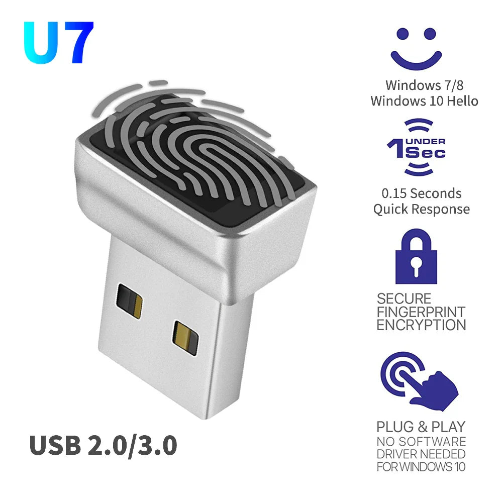 USB Fingerprint Reader Module Zinc Alloy MinI Lock