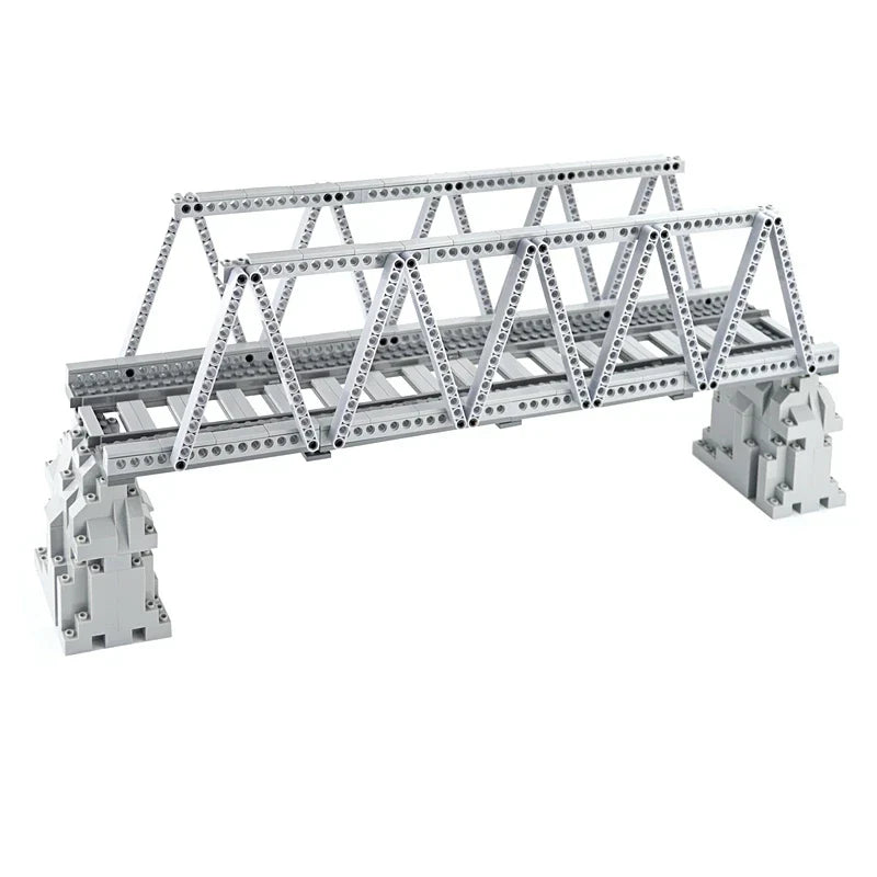 City Trains Track Rail Bricks Model straight curved