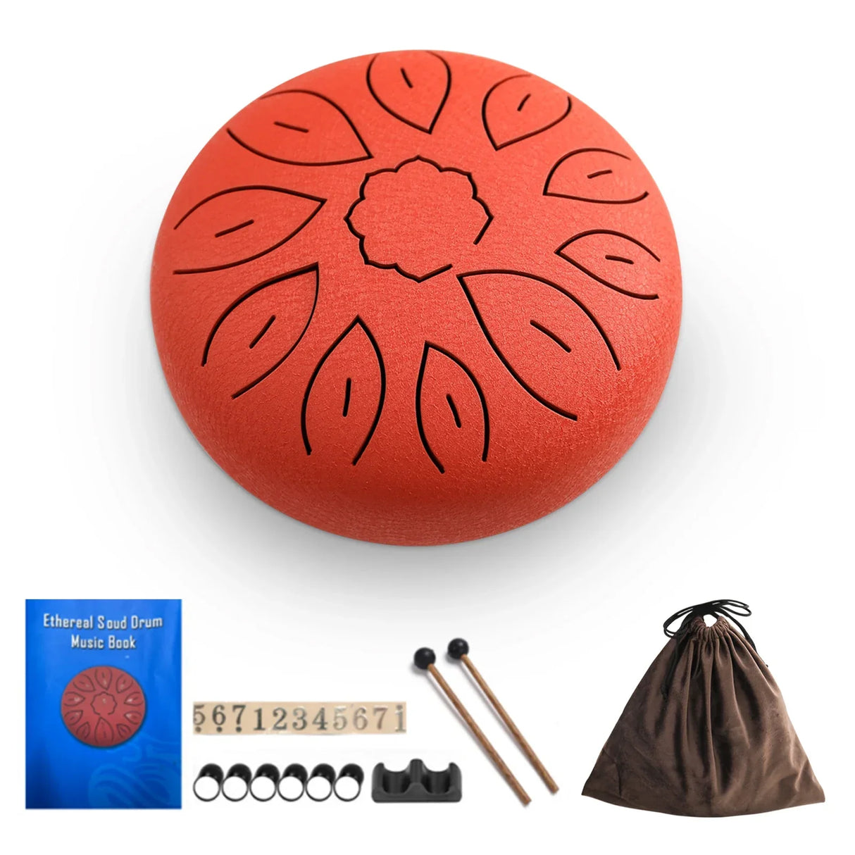 6-Inch Steel Tongue Drum 11 Notes Handpan Drum