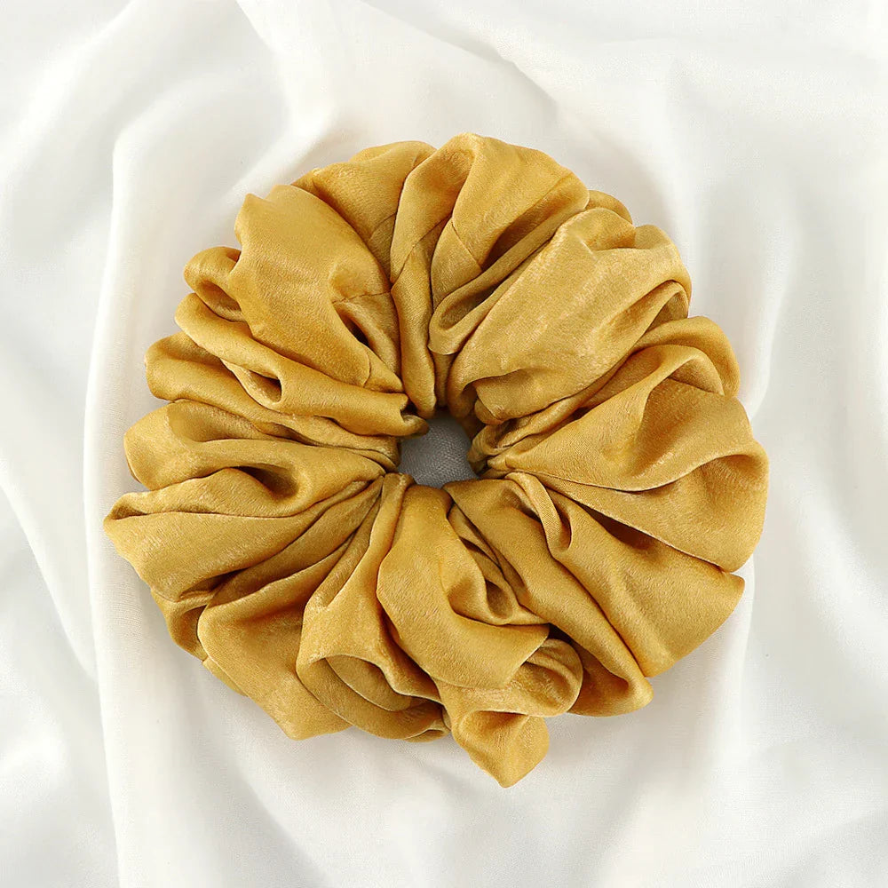 Big Size Shiny Chiffon Scrunchies for Muslim Women