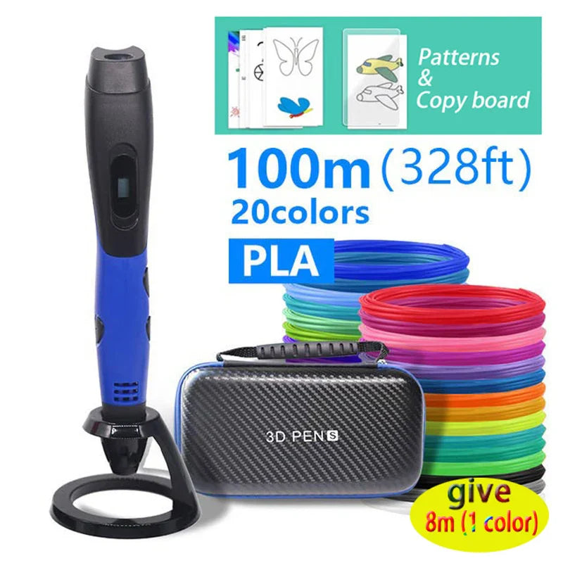 Creative 3D Printing Pen With Adjustable Speed and