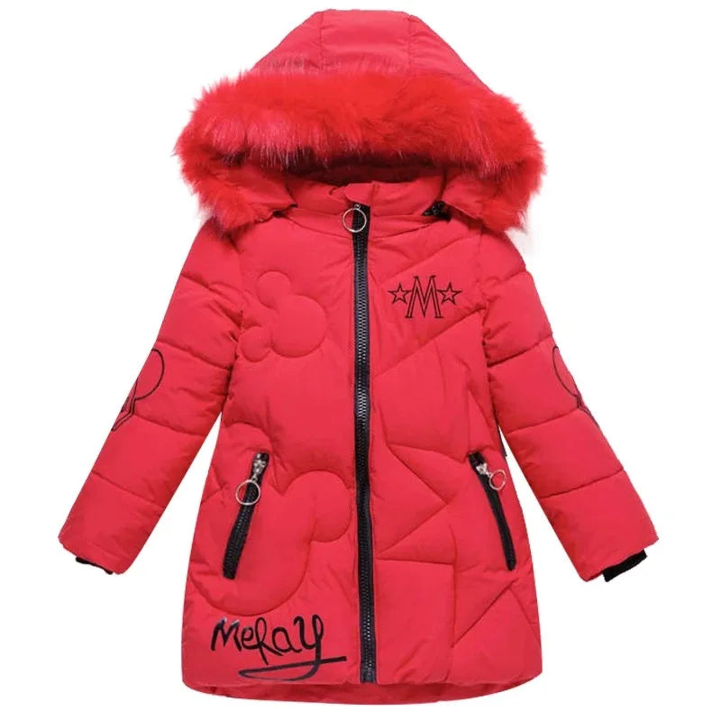 Big Size Winter Girls Jackets Keep Warm Thicken