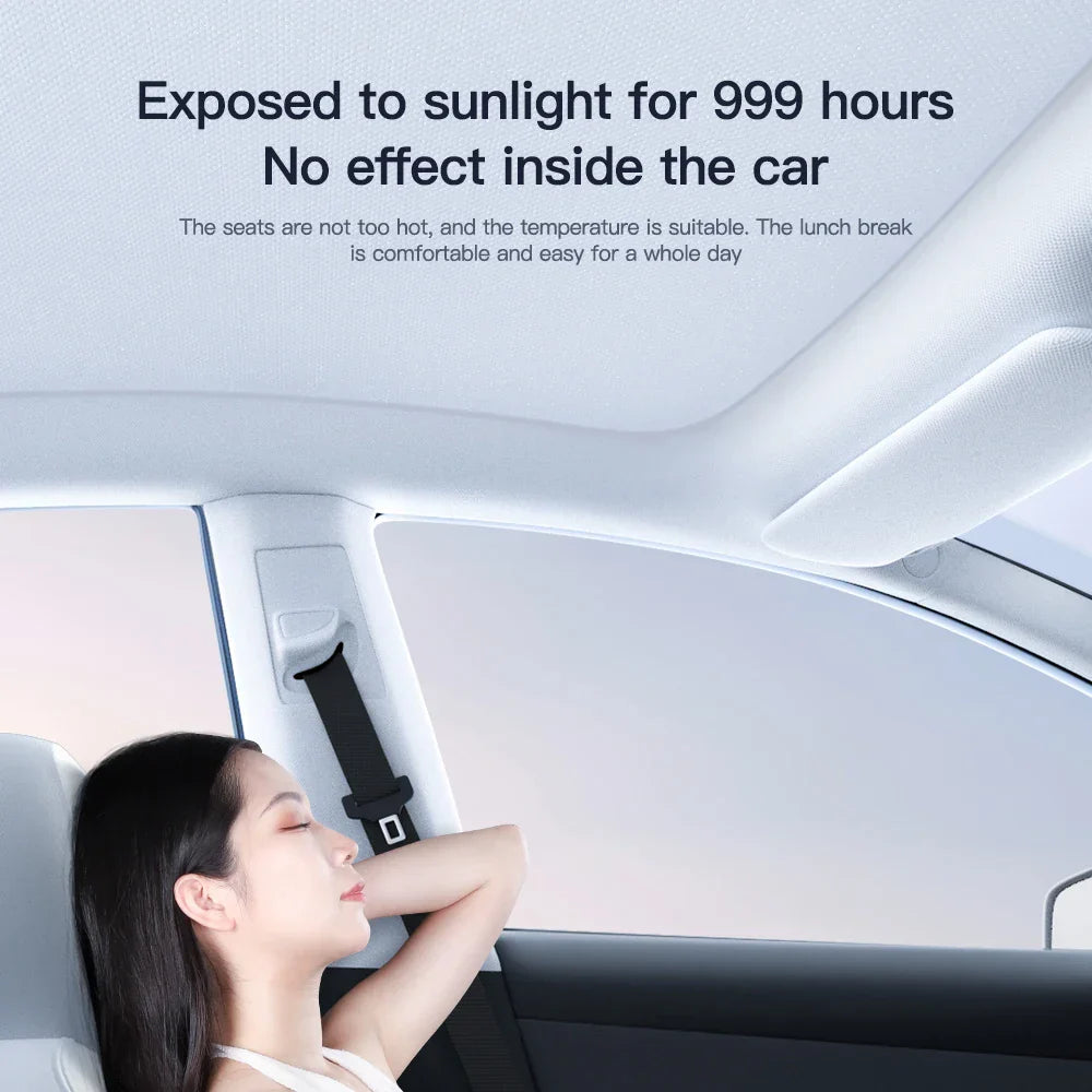 YZ For Tesla ModelY 2022 2023 Sunshade For Tesla Car Model Y Sunshade Roof Sunscreen Insulation Baffle Car Accessories