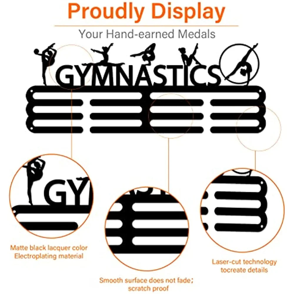 Gymnastics Medal Display Hanger 5 Artistic Figure Gymnastics