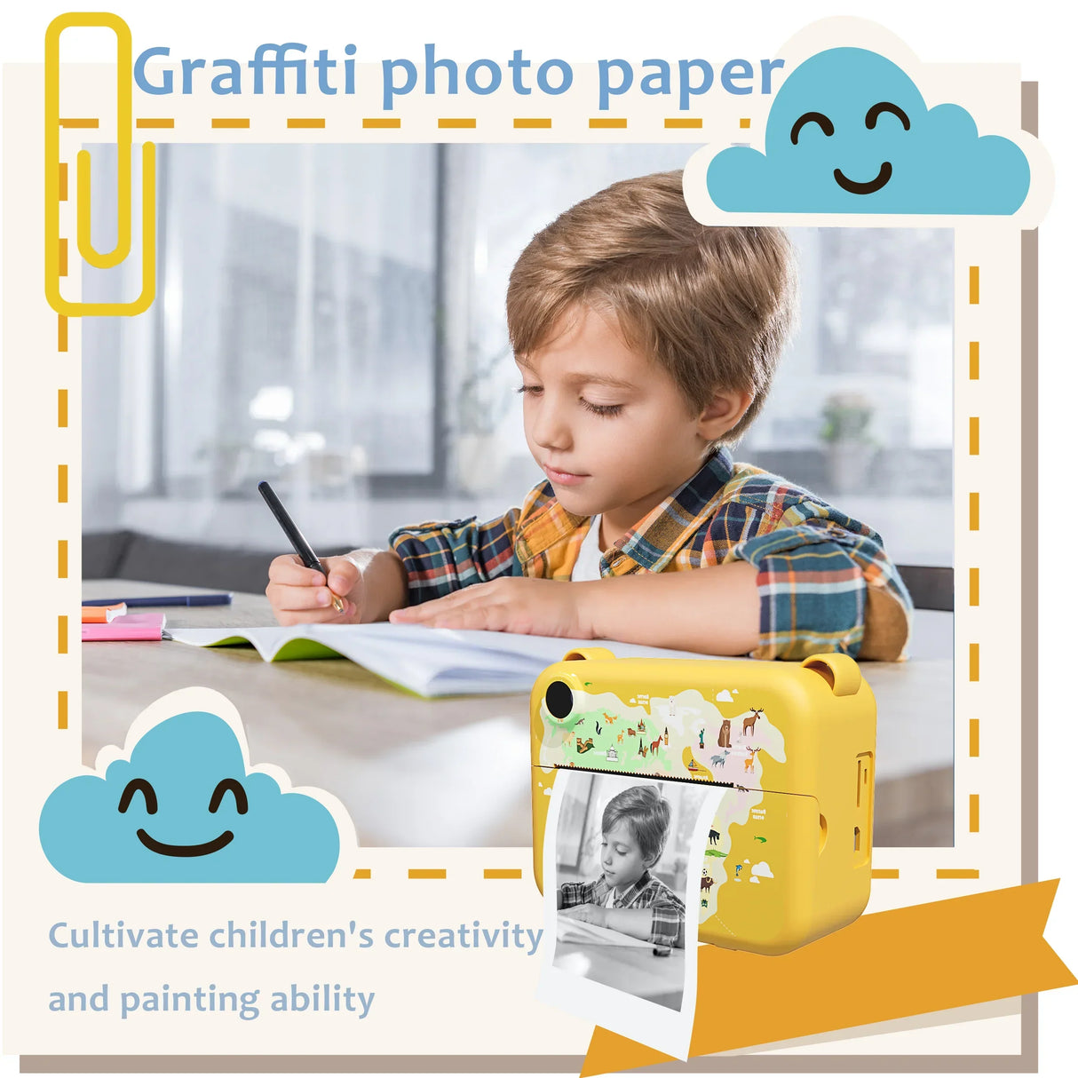 Instant Print Camera For Kids, Christmas Birthday Gifts