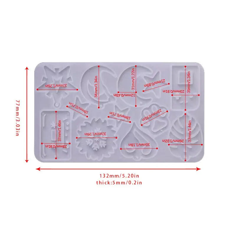 Exquisite Jewelry Making Mold DIY Crystal Dropper Mirror