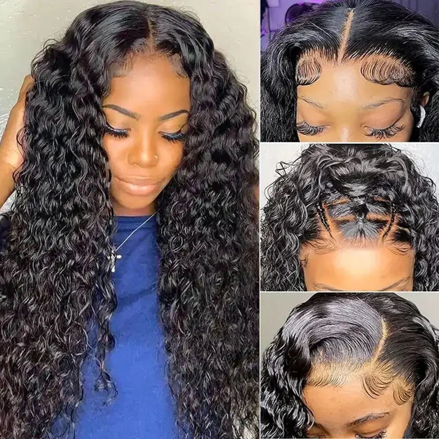 30Inch 4x4 Deep Curly Lace Closure Wig Hd