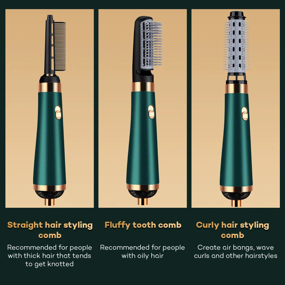 NEW Hair Dryer Comb Hot Air Curling For