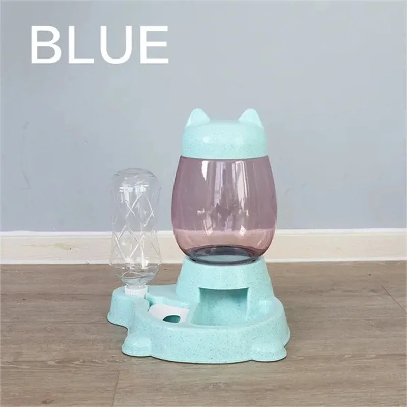 Pet Automatic Feeder Dog Cat Drinking Bowl Anti