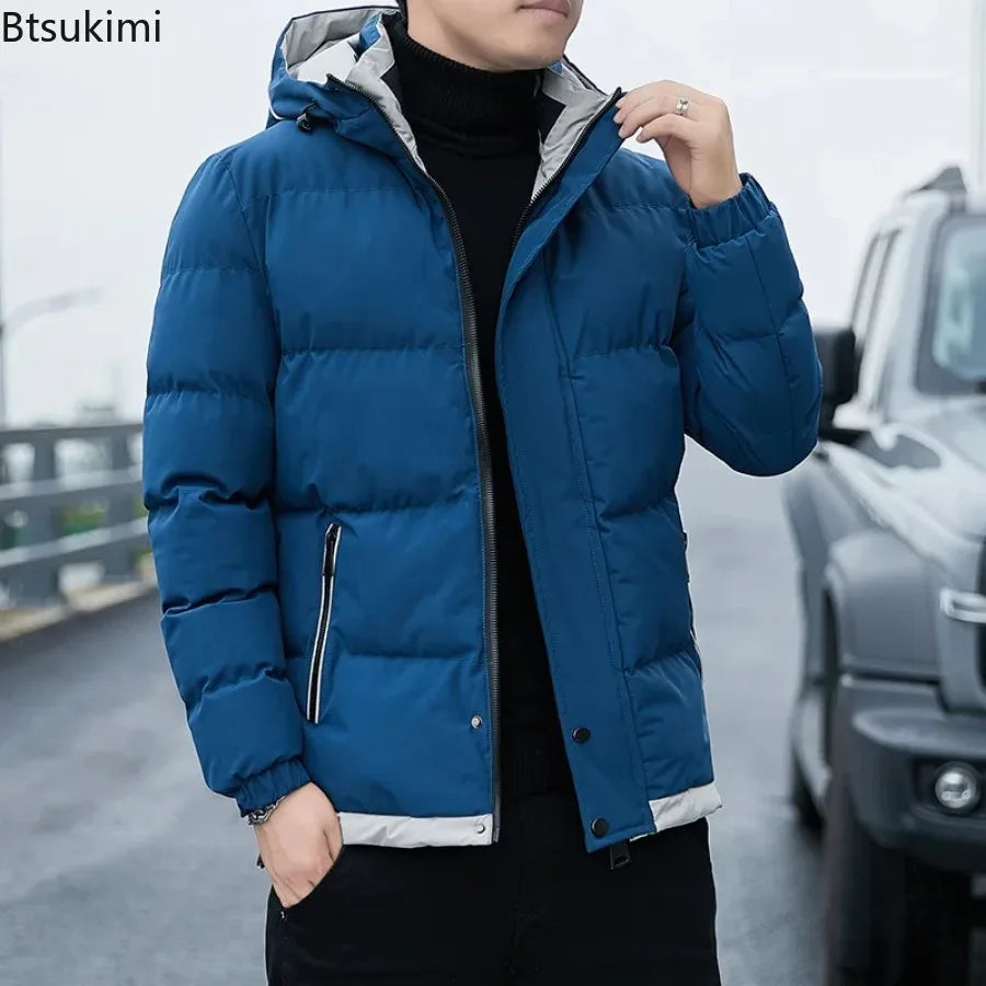 2024 Winter Korean Style Parkas Men's Puffer Jacket