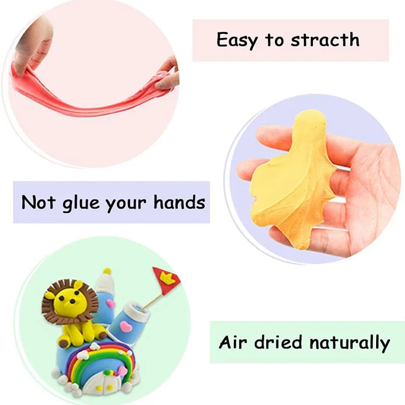 Air Dry Plasticine Modeling Clay Educational 5D Toy