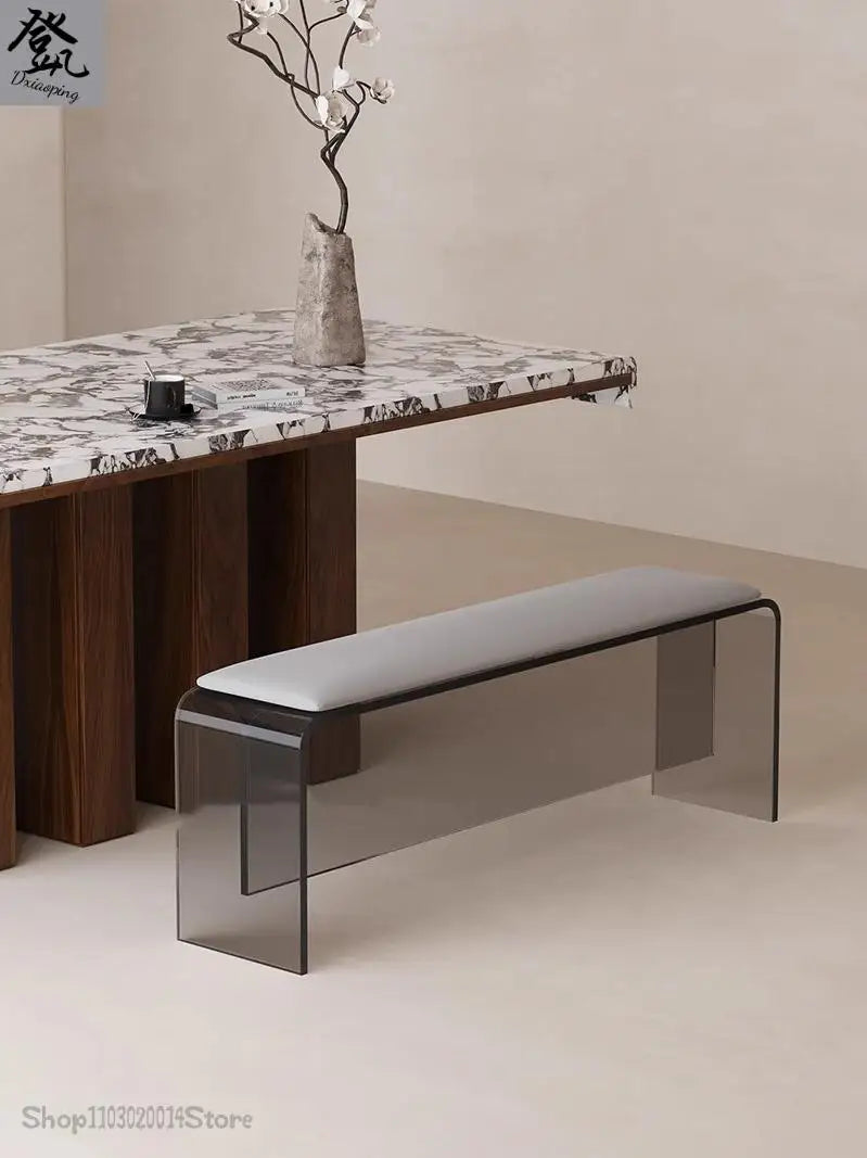 Nordic Acrylic Bench Dining Table Dining Chair Bench