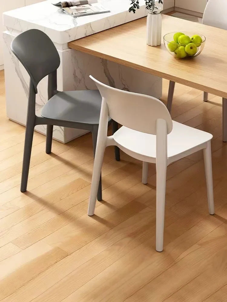 Plastic chair light luxury dining table dining chair