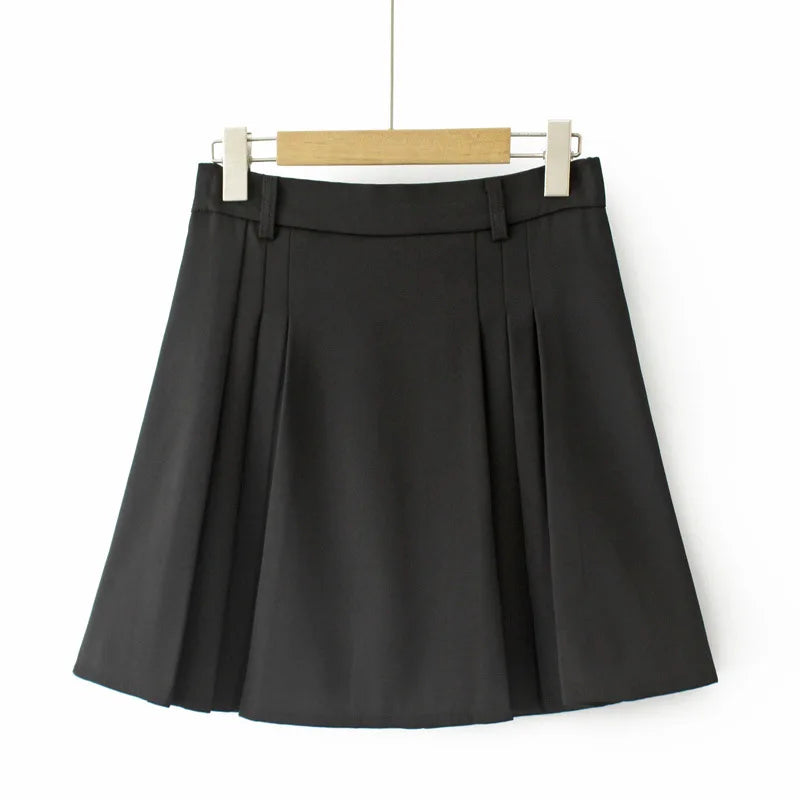 2023 Autumn Clothes Women Pleated Skirt Plus Size