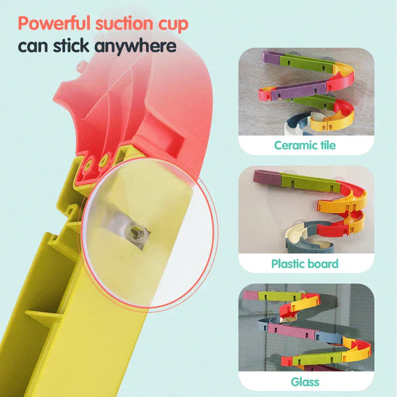 Marble Runs Baby Item Bath Toys DIY Assembled
